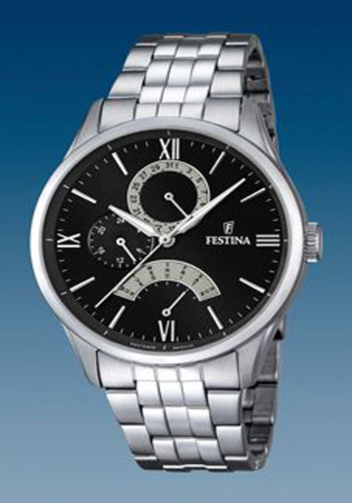 Reloj Caballero Marca Festina con Caja y Brazalete Metlicos F16822/2